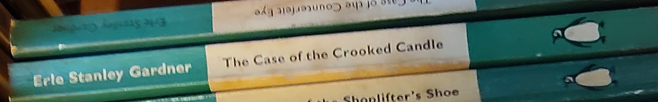 Erle Stanley Gardner  THE CASE OF THE CROOKED CANDLE spine of book image