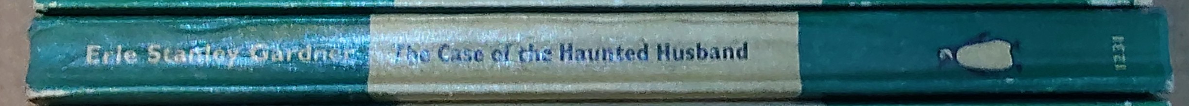 Erle Stanley Gardner  THE CASE OF THE HAUNTED HUSBAND spine of book image