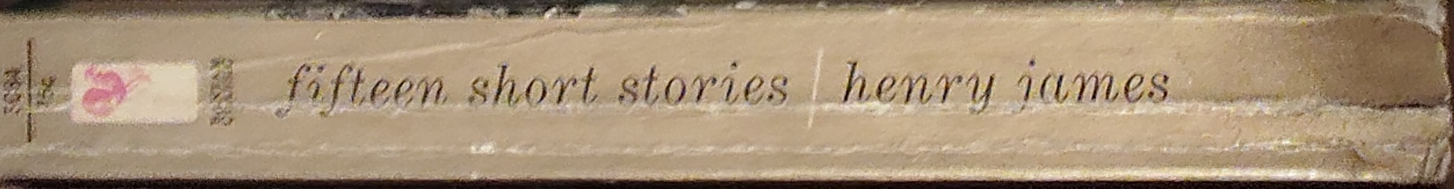 Henry James  FIFTEEN SHORT STORIES spine of book image