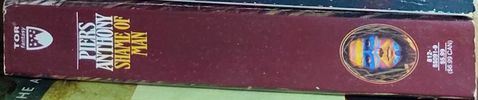 Piers Anthony  SHAME OF MAN spine of book image