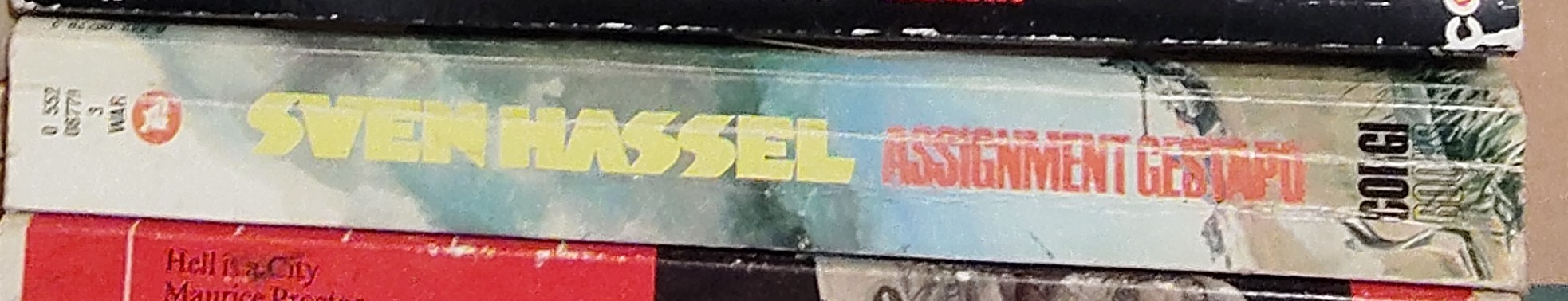 Sven Hassel  ASSIGNMENT GESTAPO spine of book image
