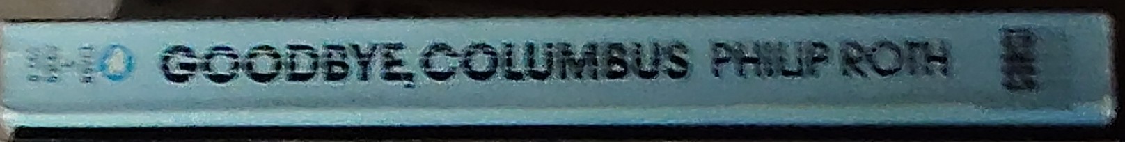 Philip Roth  GOODBYE, COLUMBUS spine of book image