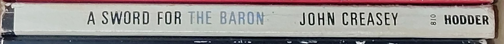 Anthony Morton  A SWORD FOR THE THE BARON spine of book image