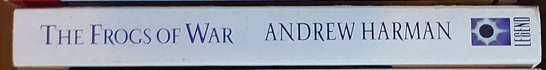 Andrew Harman  THE FROGS OF WAR spine of book image