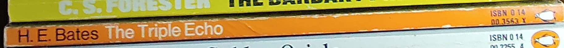 H.E. Bates  THE TRIPLE ECHO (Film tie-in) spine of book image