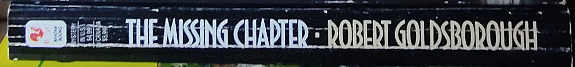 Rex Stout  THE MISSING CHAPTER (Nero Wolfe) spine of book image