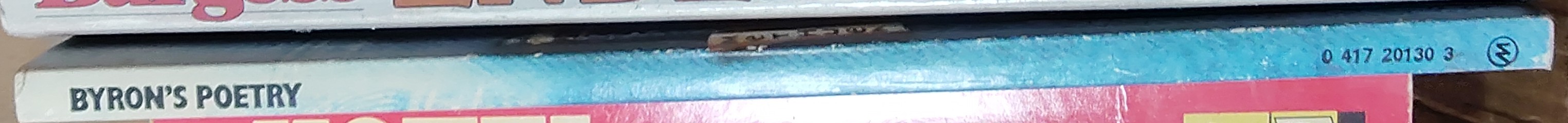 Deryn Chatwin (compiles) BYRON'S POETRY spine of book image