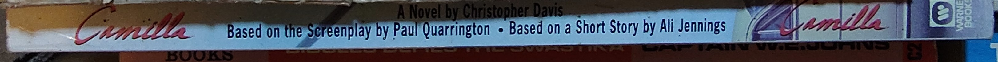 Christopher Davis  CAMILLA (Jessica Tandy) spine of book image