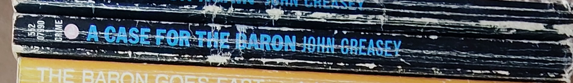 Anthony Morton  A CASE FOR THE BARON spine of book image