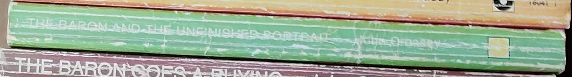 Anthony Morton  THE BARON AND THE UNFINISHED PORTRAIT spine of book image