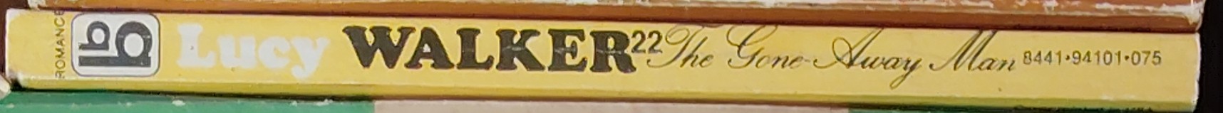 Lucy Walker  THE GONE-AWAY MAN spine of book image