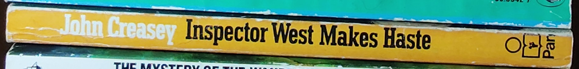 John Creasey  INSPECTOR WEST MAKES HASTE spine of book image