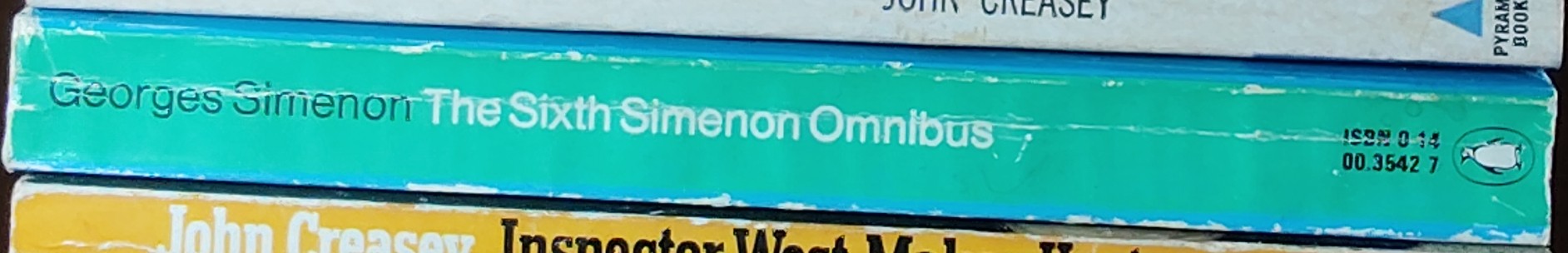 Georges Simenon  THE SIXTH SIMENON OMNIBUS: MAIGRET & THE WINE MERCHANT/ THE PRISON/ THE RICH MAN spine of book image