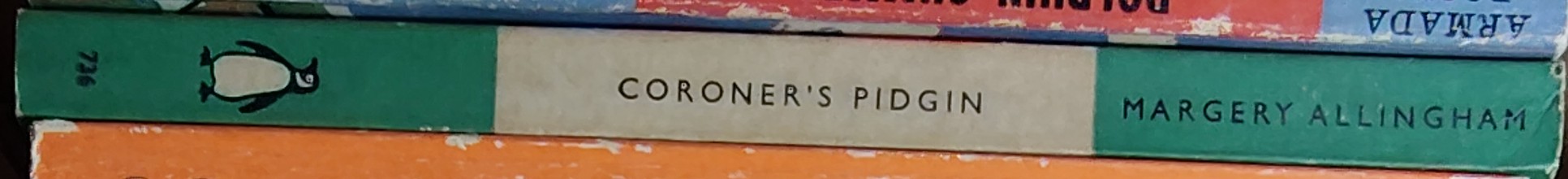 Margery Allingham  CORONER'S PIDGIN spine of book image