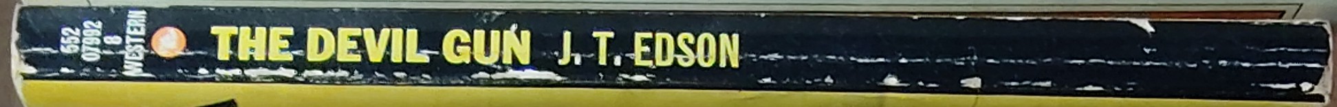 J.T. Edson  THE DEVIL GUN spine of book image