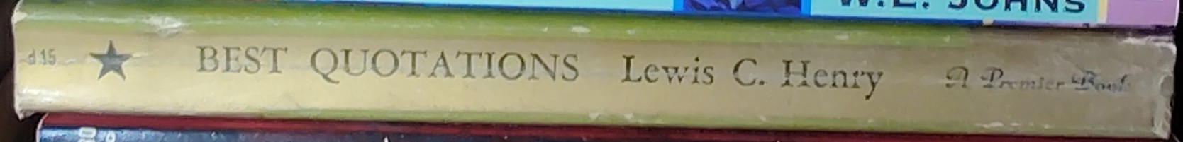 Lewis C. Henry (edits) BEST QUOTATIONS FOR ALL OCCASIONS spine of book image