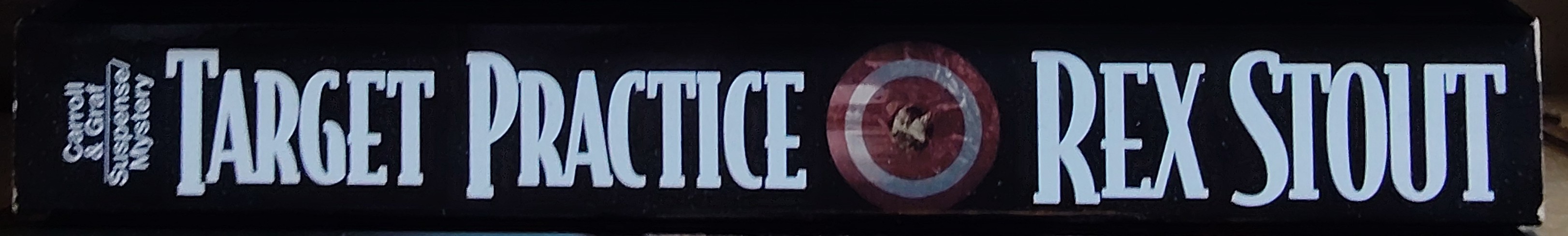 Rex Stout  TARGET PRACTICE spine of book image