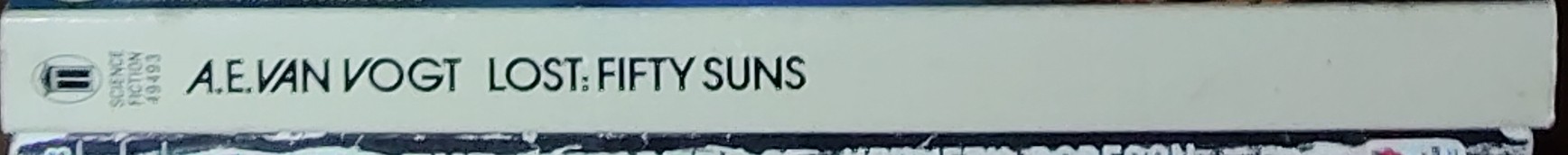 A.E. van Vogt  LOST: FIFTY SUNS spine of book image