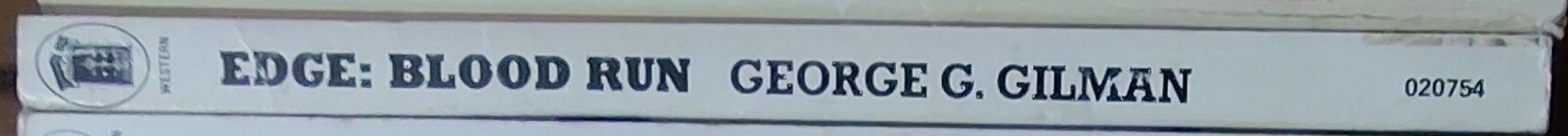 George G. Gilman  EDGE 15: BLOOD RUN spine of book image