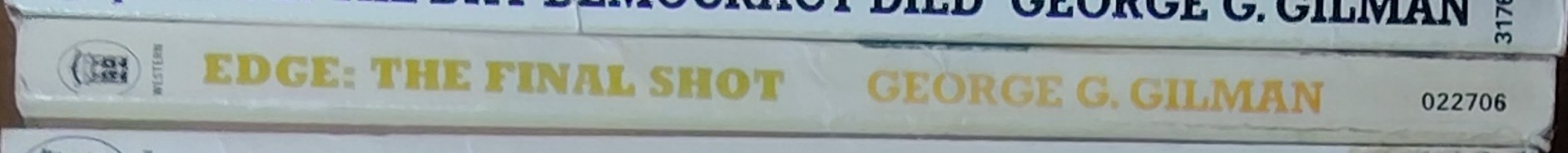 George G. Gilman  EDGE 16: THE FINAL SHOT spine of book image