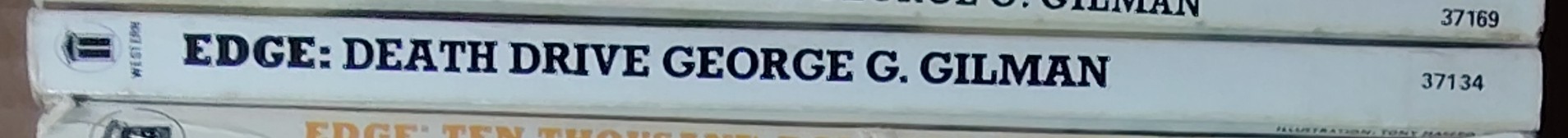 George G. Gilman  EDGE 27: DEATH DRIVE spine of book image