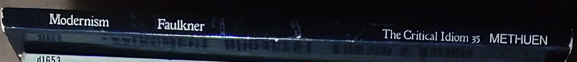 Peter Faulkner  MODERNISM. THE CRITICAL IDIOM spine of book image