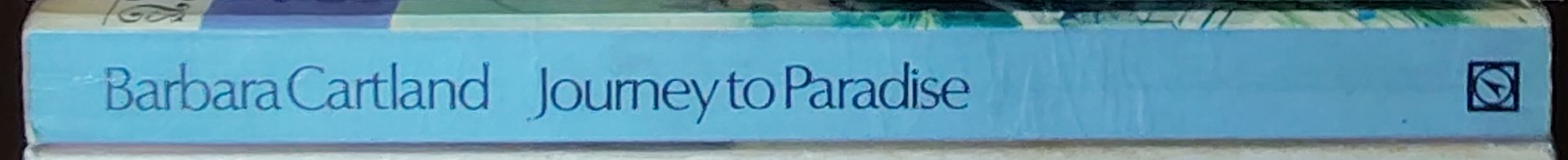 Barbara Cartland  JOURNEY TO PARADISE spine of book image