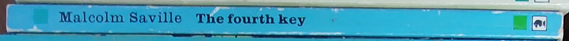 Malcolm Saville  THE FOURTH KEY spine of book image