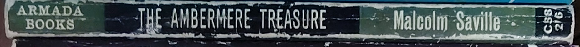 Malcolm Saville  THE AMBERMERE TREASURE spine of book image