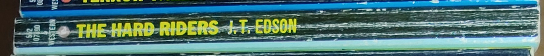 J.T. Edson  THE HARD RIDERS spine of book image