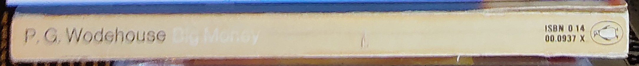 P.G. Wodehouse  BIG MONEY spine of book image