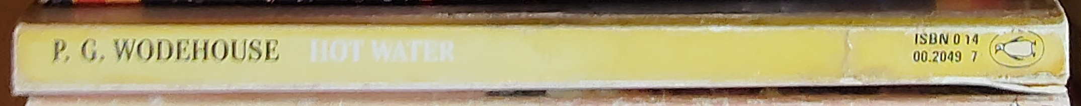 P.G. Wodehouse  HOT WATER spine of book image