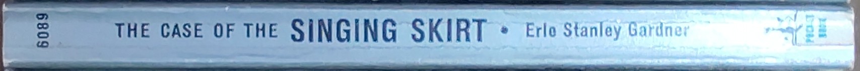 Erle Stanley Gardner  THE CASE OF THE SINGING SKIRT spine of book image