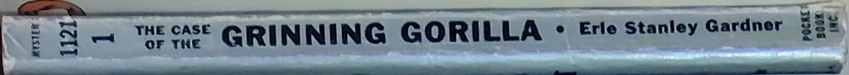 Erle Stanley Gardner  THE CASE OF THE GRINNING GORILLA spine of book image