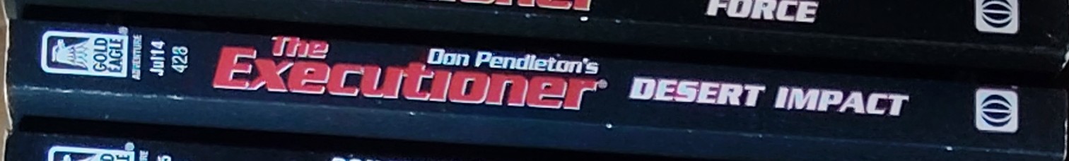 Don Pendleton  THE EXECUTIONER: DESERT IMPACT spine of book image