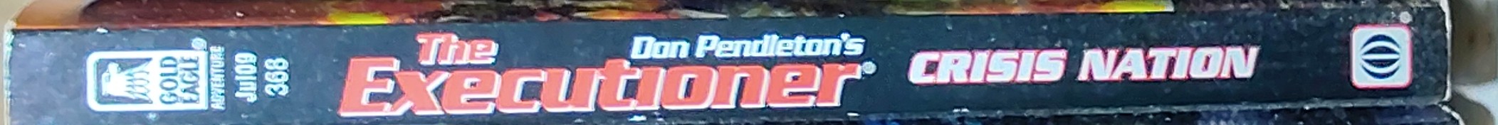 Don Pendleton  THE EXECUTIONER: CRISIS NATION spine of book image