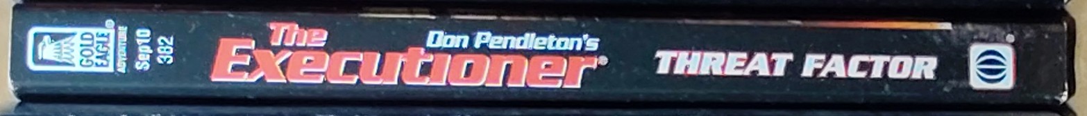 Don Pendleton  THE EXECUTIONER: THREAT FACTOR spine of book image