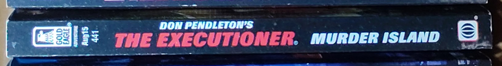 Don Pendleton  THE EXECUTIONER: MURDER ISLAND spine of book image