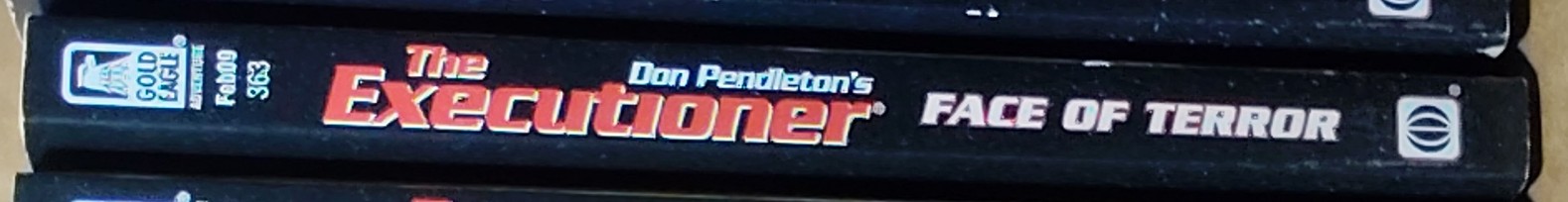 Don Pendleton  THE EXECUTIONER: FACE OF TERROR spine of book image