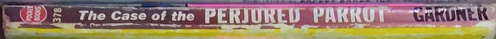 Erle Stanley Gardner  THE CASE OF THE PERJURED PARROT spine of book image