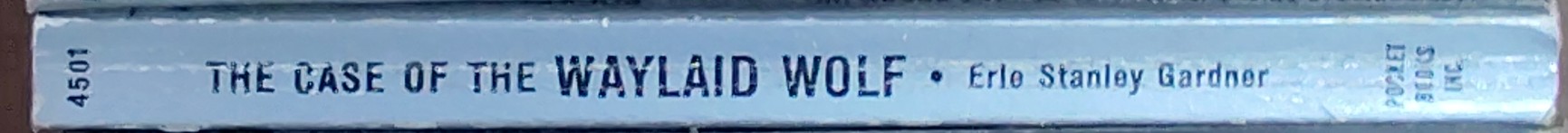 Erle Stanley Gardner  THE CASE OF THE WAYLAID WOLF spine of book image