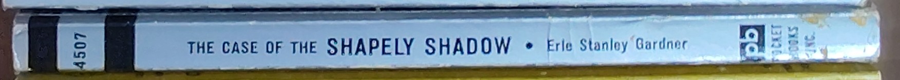 Erle Stanley Gardner  THE CASE OF THE SHAPELY SHADOW spine of book image