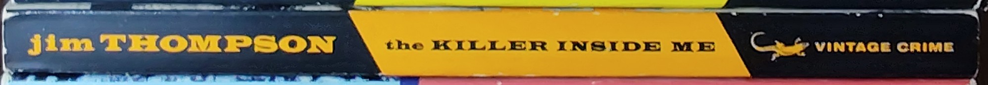 Jim Thompson  THE KILLER INSIDE ME spine of book image
