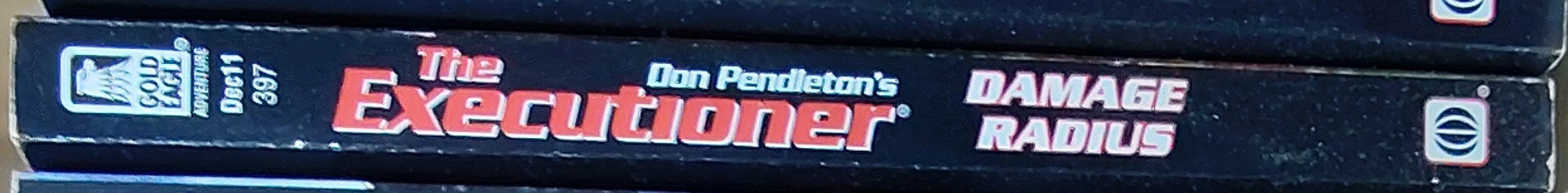 Don Pendleton  THE EXECUTIONER: DAMAGE RADIUS spine of book image