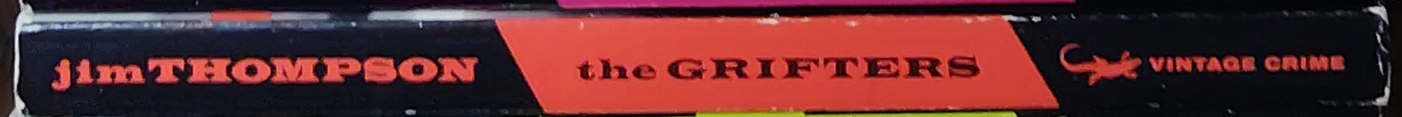 Jim Thompson  THE GRIFTERS spine of book image