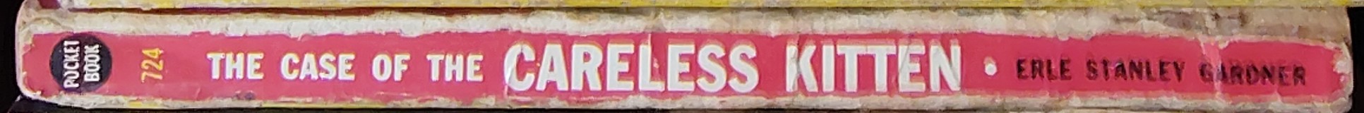 Erle Stanley Gardner  THE CASE OF THE CARELESS KITTEN spine of book image