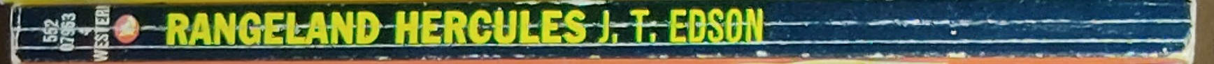 J.T. Edson  RANGELAND HERCULES spine of book image