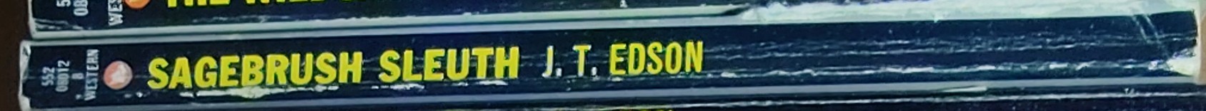 J.T. Edson  SAGEBRUSH SLEUTH spine of book image