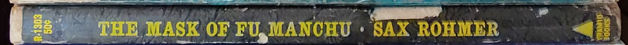 Sax Rohmer  THE MASK OF FU-MANCHU spine of book image