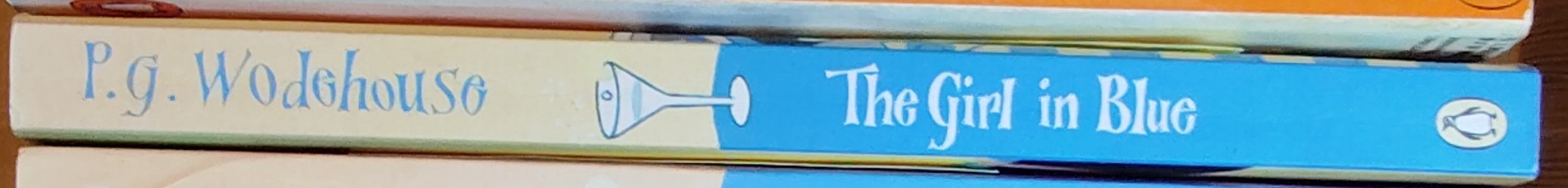P.G. Wodehouse  THE GIRL IN BLUE spine of book image
